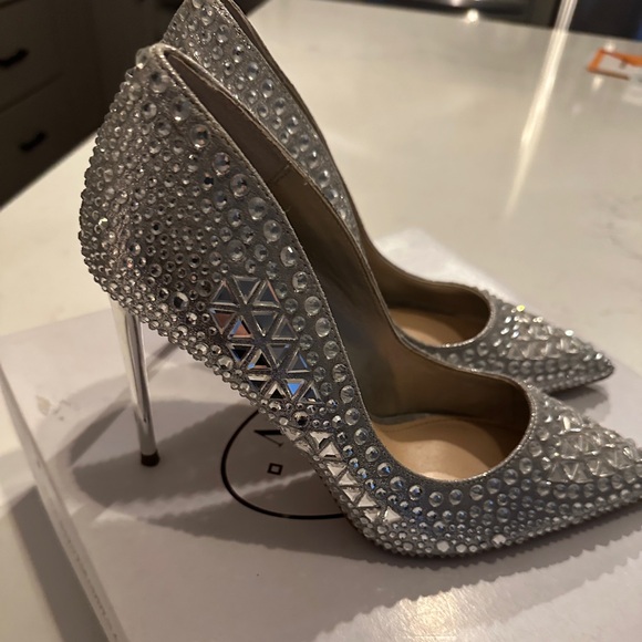 Steve Madden Diamond Rhinestone Heel 9.5 - Picture 3 of 13